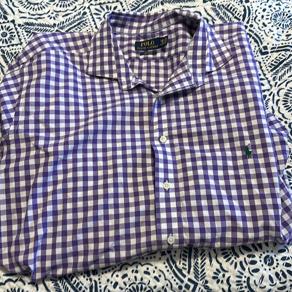 Polo long sleeve button up shirt